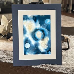 Hand crafted original painting alcohol ink wall decor